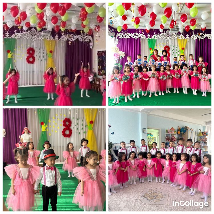 "8 нурыз" мерекесі "Балбөбек", "Бүлдіршін", "Балапан", "Бәйтерек" топтары